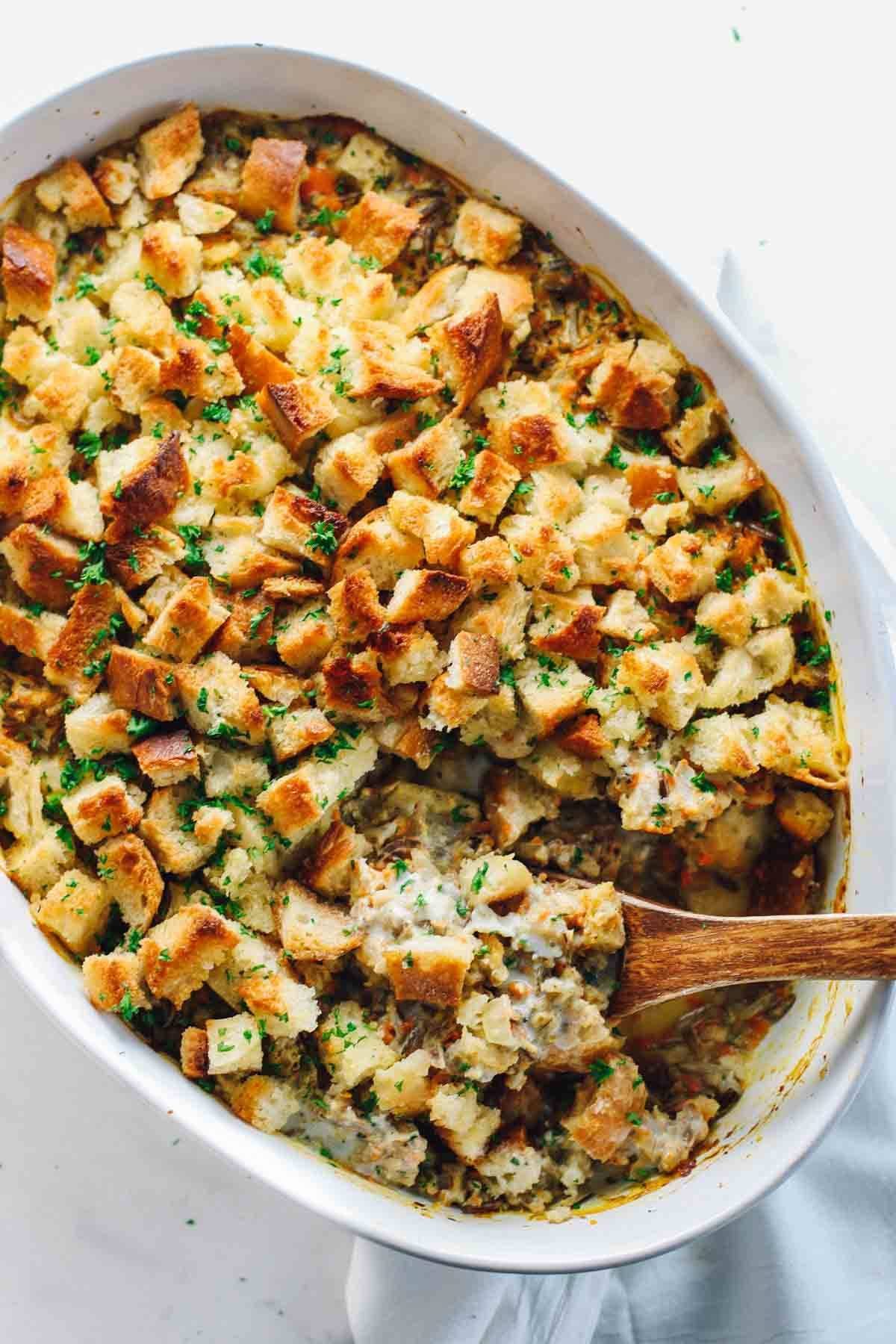 Wild rice casserole.